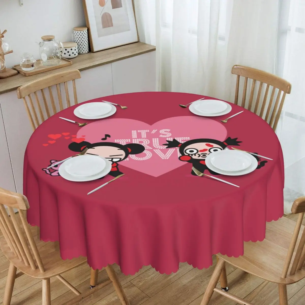 Round Oilproof Cartoon Anima Pucca Table Cover Tablecloth for Picnic 60 inch Table Cloth
Round Oilproof Cartoon Anima Pucca Table Cover Tablecloth for Picnic 60 inch Table Cloth