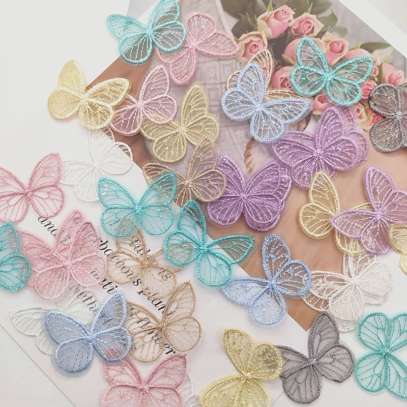 5pcs/Lot 4.5*3.5cm Embroidered Mesh Butterfly Clothes Patches Appliques For Clothes Sewing Supplies DIY Hair Clip Accessories
5pcs/Lot 4.5*3.5cm Embroidered Mesh Butterfly Clothes Patches Appliques For Clothes Sewing Supplies DIY Hair Clip Accessories