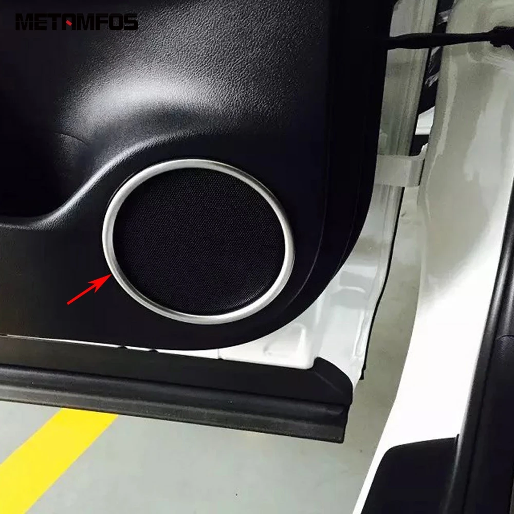 

Для Lexus RX 2016 2017 2018 2019 Матовая Внутренняя дверь аудио Колонка стерео громкоговоритель кольцо Крышка отделка Аксессуары автостайлинг