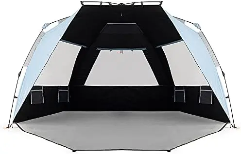 Tent Dark Shelter Coating XL UPF 50+ 4-6 Person Sun Shelter Easy Setup Beach Shade with Extended Zippered Floor Turquoise
Tent Dark Shelter Coating XL UPF 50+ 4-6 Person Sun Shelter Easy Setup Beach Shade with Extended Zippered Floor Turquoise