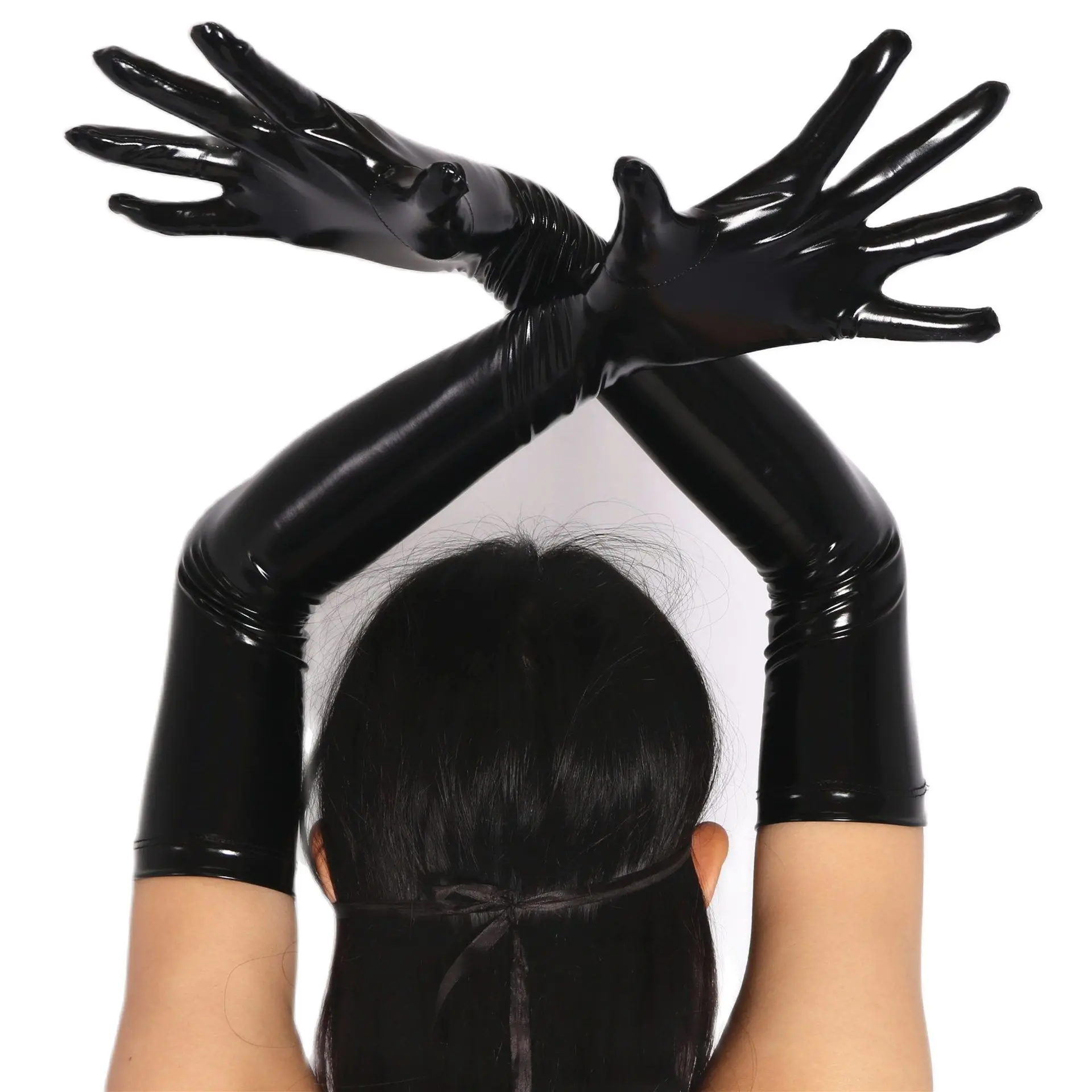 Latex Ammonia Glossy Long Gloves Cosplay Maid SM Stage Performance Nightclub Bar Women's PU Leather Gloves
Latex Ammonia Glossy Long Gloves Cosplay Maid SM Stage Performance Nightclub Bar Women's PU Leather Gloves