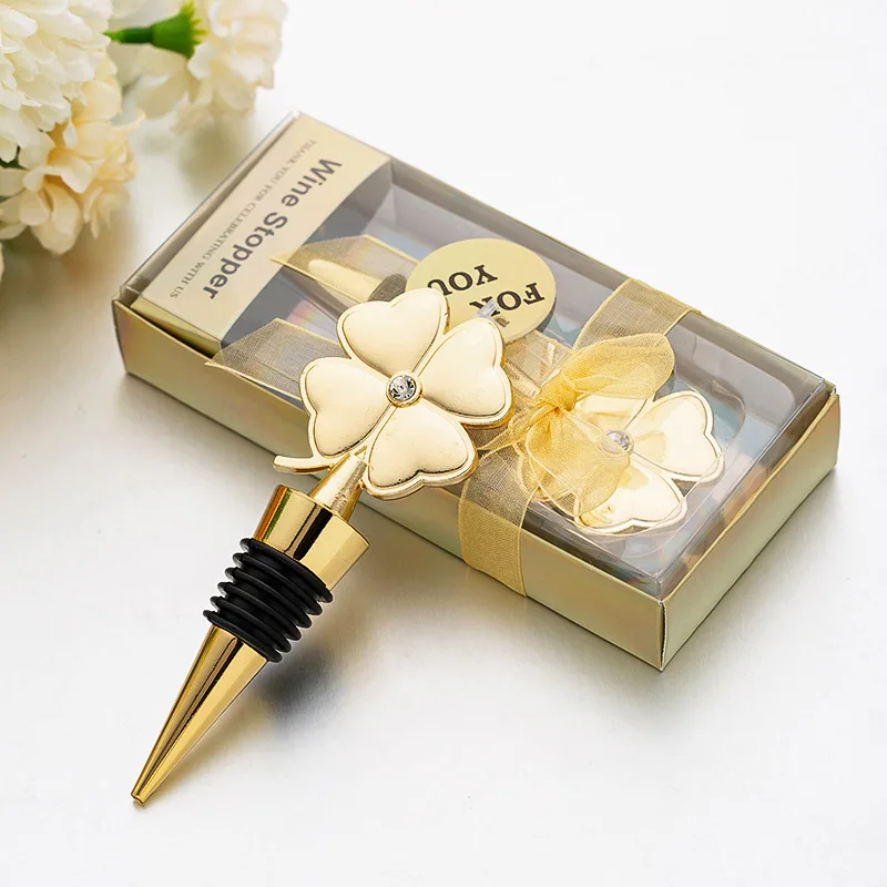 Bar Supplies Small Wedding Favors for Guests Gold Alloy Bar Tools Bar Accessories Home Bars Four-Leaf Clover Shape Wine Stopper
Bar Supplies Small Wedding Favors for Guests Gold Alloy Bar Tools Bar Accessories Home Bars Four-Leaf Clover Shape Wine Stopper