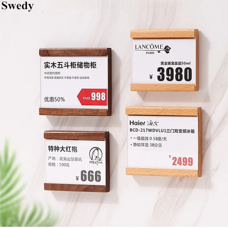 80x90mm Wall Mount Price Label Card Holder Tags Photo Picture Frame Wood Shelf Stick Acrylic Sign Holder
80x90mm Wall Mount Price Label Card Holder Tags Photo Picture Frame Wood Shelf Stick Acrylic Sign Holder
