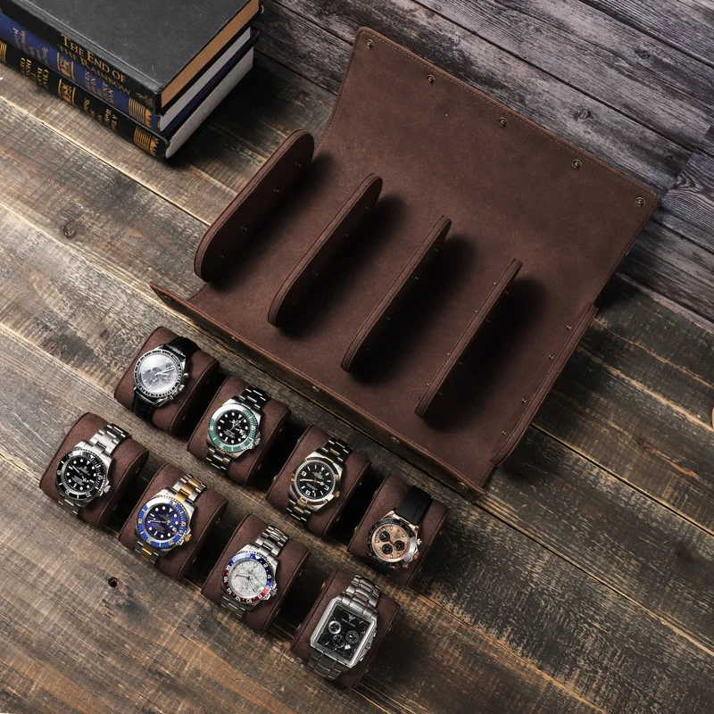 Crazy Horse Leather Watch Box Organizer for Men Travel Storage Bag Luxury Watches Package Case for Watch Portable Retro Display
Crazy Horse Leather Watch Box Organizer for Men Travel Storage Bag Luxury Watches Package Case for Watch Portable Retro Display