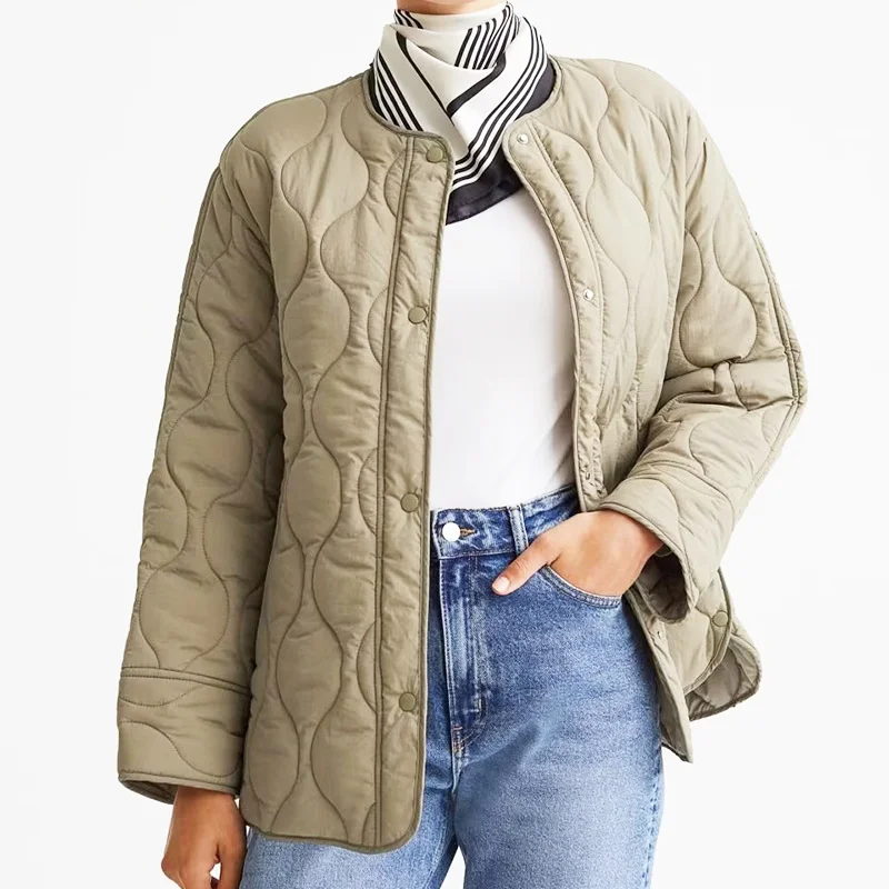 Winter Jacket Women 2022 Cotton Clip Solid Color Long Sleeved Cotton Jackets Casual Round Neck Single Row Cotton Shirt Coats
Winter Jacket Women 2022 Cotton Clip Solid Color Long Sleeved Cotton Jackets Casual Round Neck Single Row Cotton Shirt Coats