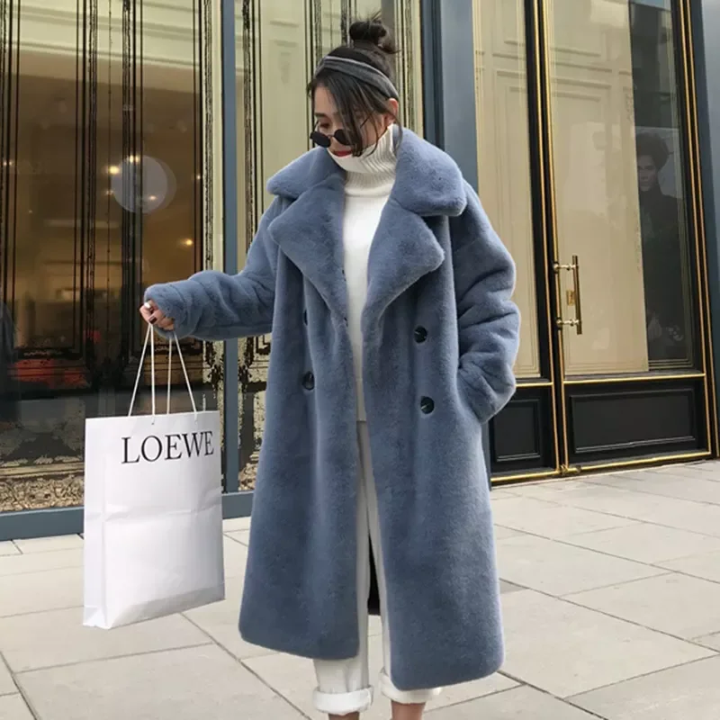 Furry Fur Coat Women Fluffy Warm Long Sleeve Female Outerwear Autumn Winter Coat Jacket Collarless Charm Overcoat
Furry Fur Coat Women Fluffy Warm Long Sleeve Female Outerwear Autumn Winter Coat Jacket Collarless Charm Overcoat