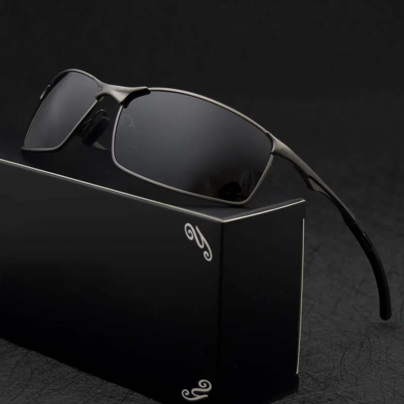 

Мужские солнцезащитные очки с поляризацией, Брендовые очки для защиты глаз, аксессуары для вождения, 2023