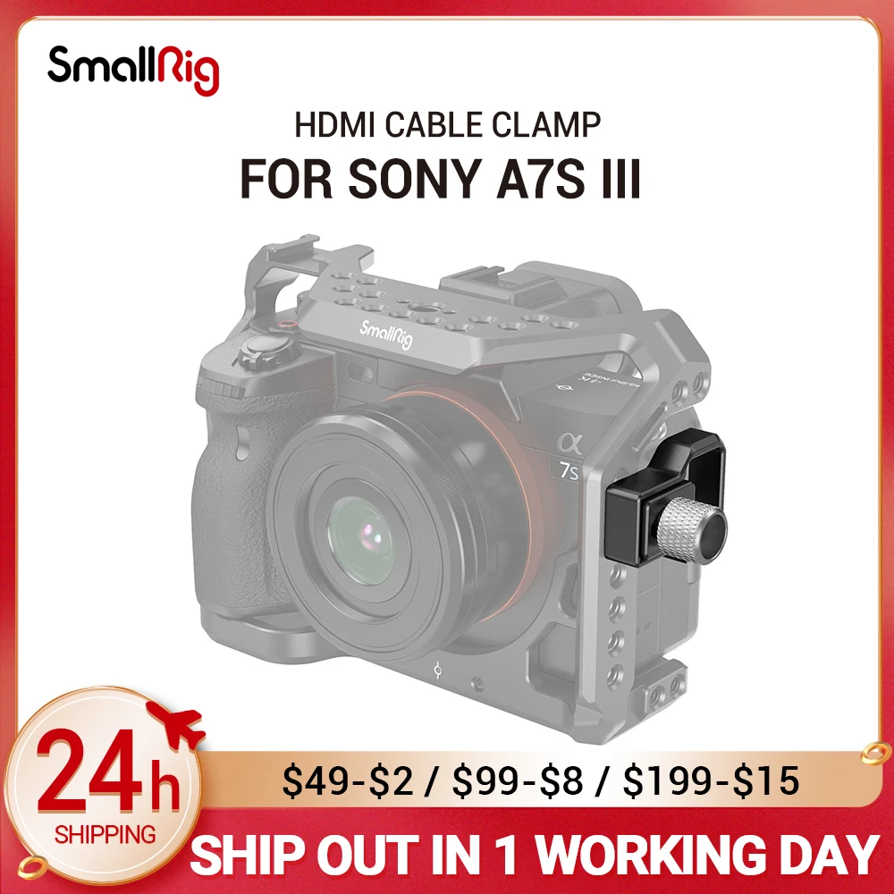 SmallRig HDMI-совместимый кабельный зажим для камеры Sony A7S III аксессуары «сделай сам» 3000
SmallRig HDMI-совместимый кабельный зажим для камеры Sony A7S III аксессуары «сделай сам» 3000