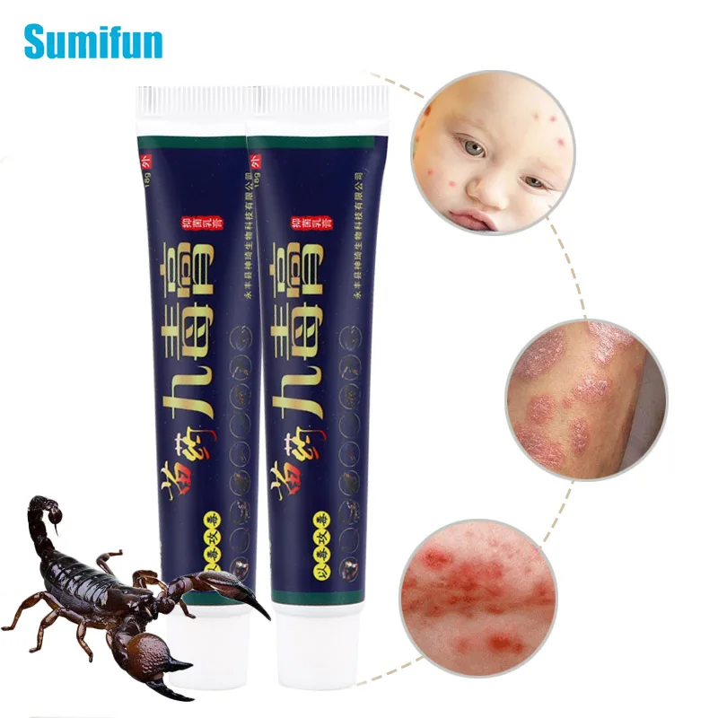 

1Pcs 18g Scorpion Venom Antibacterial Cream Psoriasis Dermatitis and Eczema Treatment Ointment Skin Anti-Itching Massage Plaster
