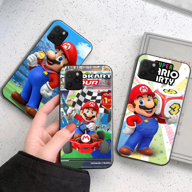 Super Mario Phone Case For Funda iPhone 13 11 Pro Max 12 Mini X XR XS Max SE 2020 Etui Black Carcasa Coque Back Silicone Cover
Super Mario Phone Case For Funda iPhone 13 11 Pro Max 12 Mini X XR XS Max SE 2020 Etui Black Carcasa Coque Back Silicone Cover