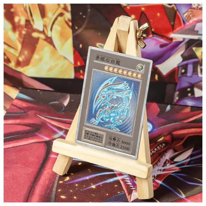 

Самодельные металлические флэш-карты Yu Gi Oh, голубые глаза, белый дракон, Аниме игра, Классическая серия, коллекционная зеркальная карта лица, игрушка «сделай сам», 1 шт./набор