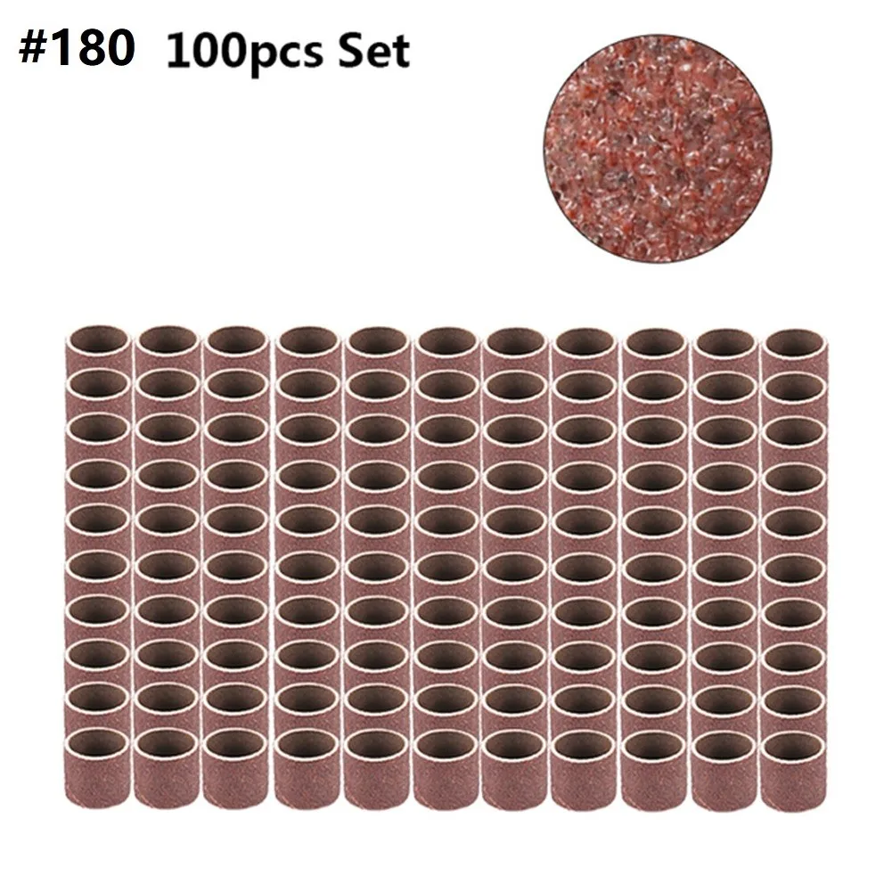 100pcs Sanding Drum Set 80 180 240 Grit With Mandrel Sandpaper Sanding Band Sleeves For Dreme Rotary Abrasive Polishing Tool
100pcs Sanding Drum Set 80 180 240 Grit With Mandrel Sandpaper Sanding Band Sleeves For Dreme Rotary Abrasive Polishing Tool