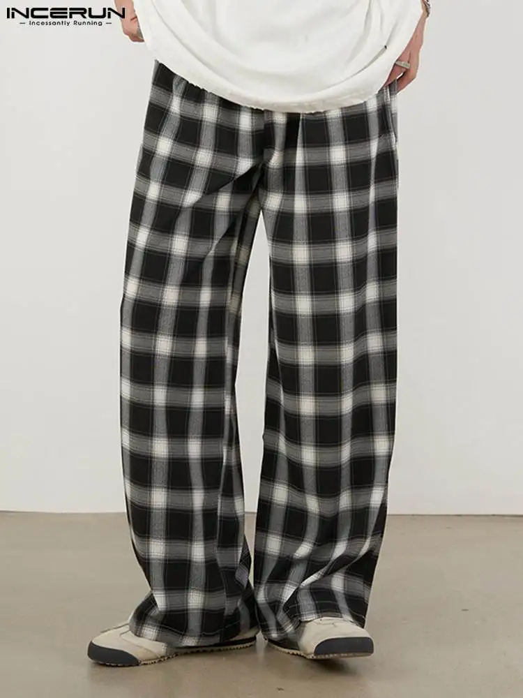 Casual Simple Style Long Pants INCERUN Men's Loose All-match Pantalons Stylish Hot Sale Male Plaid Vertical Trousers S-5XL 2022
Casual Simple Style Long Pants INCERUN Men's Loose All-match Pantalons Stylish Hot Sale Male Plaid Vertical Trousers S-5XL 2022