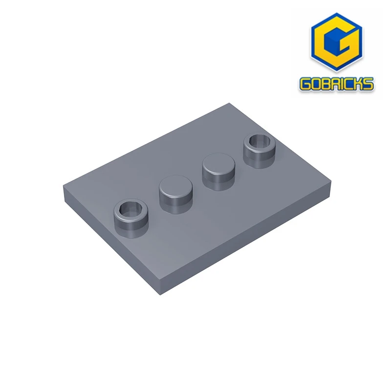 Gobricks GDS-980 Tile, Modified 3 x 4 with 4 Studs in Center compatible with lego 88646 17836 DIY Educational Building Blocks
Gobricks GDS-980 Tile, Modified 3 x 4 with 4 Studs in Center compatible with lego 88646 17836 DIY Educational Building Blocks