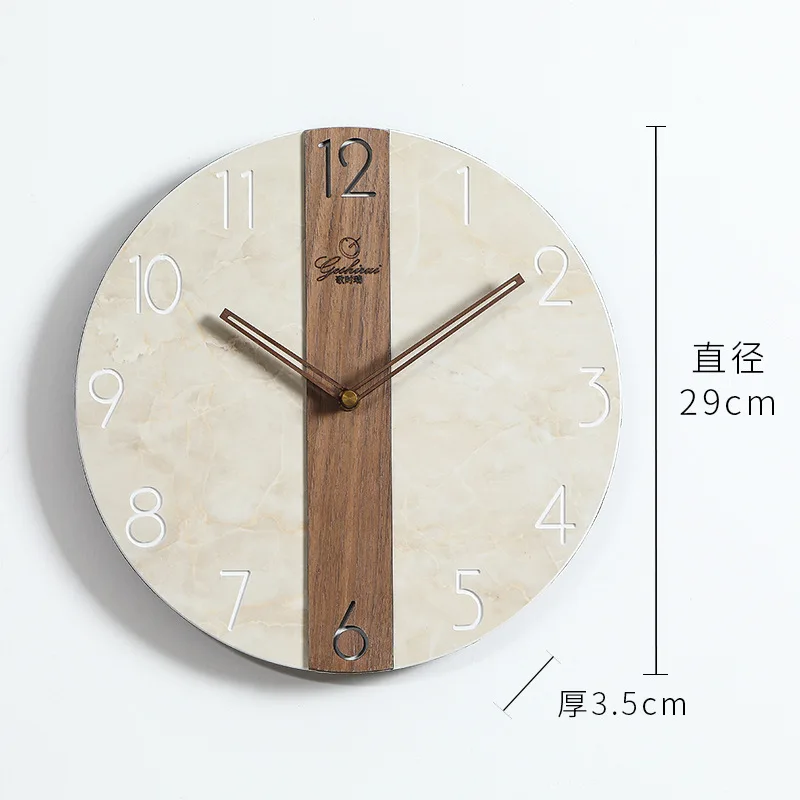 Simple light luxury wooden Nordic modern wind wall clock bedroom living room mute round decorative clock
Simple light luxury wooden Nordic modern wind wall clock bedroom living room mute round decorative clock