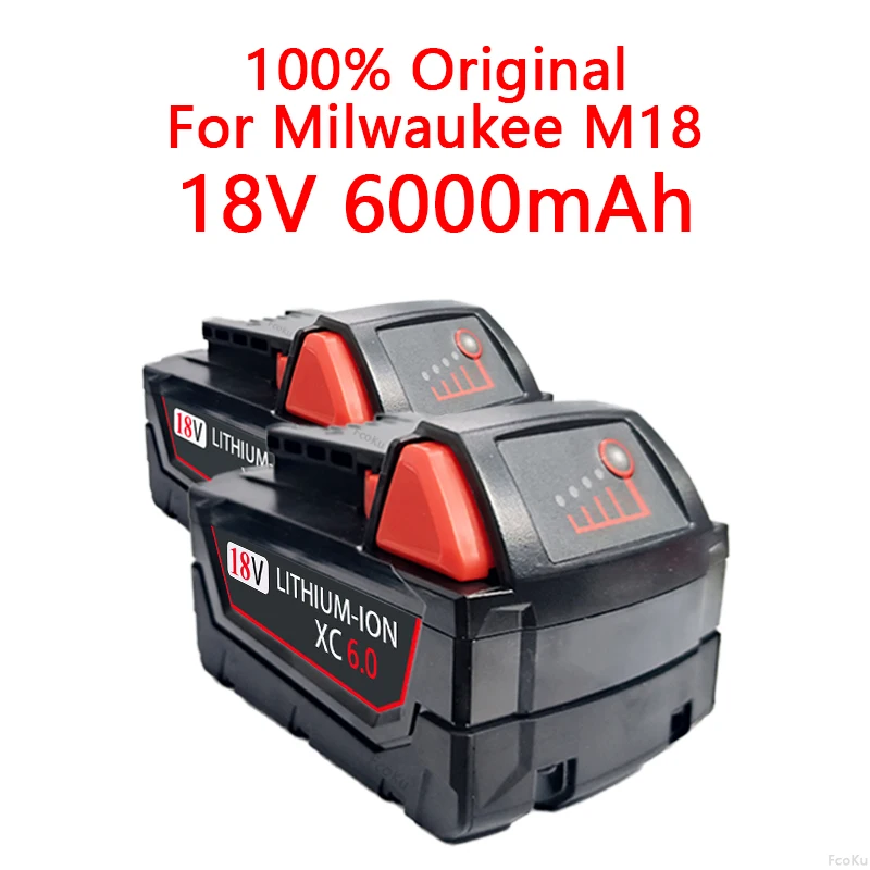 Литий-ионный аккумулятор для Milwaukee M18 18 в, 6,0 Ач, для электроинструмента 48-11-1815 48-11-1850 48-11-1860 Z50, сменный литий-ионный аккумулятор
Литий-ионный аккумулятор для Milwaukee M18 18 в, 6,0 Ач, для электроинструмента 48-11-1815 48-11-1850 48-11-1860 Z50, сменный литий-ионный аккумулятор