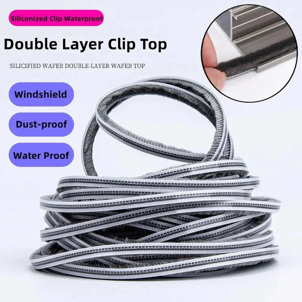 Siliconized Card Slot Sealing Strip Door Window Groove Gap Draught Excluder Weather Brush Tape Sound Insulation Dust Proof Strip
Siliconized Card Slot Sealing Strip Door Window Groove Gap Draught Excluder Weather Brush Tape Sound Insulation Dust Proof Strip