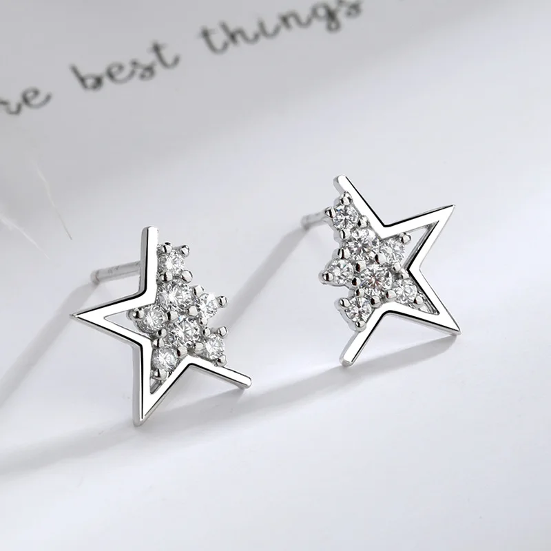 VENTFILLE 925 Stamp Silver Color Star Earrings for Women Crystal Jewelry Girls Birthday Gift Dropship Wholesale
VENTFILLE 925 Stamp Silver Color Star Earrings for Women Crystal Jewelry Girls Birthday Gift Dropship Wholesale