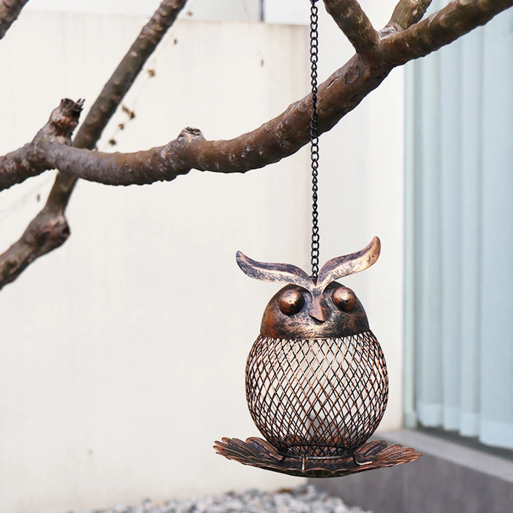 New Wild Bird Owl Shape Feeder Outside Hanging Metal Mesh Wild Hummingbird Feeders Owl Decor Accessories For Outdoor Garden Yard
New Wild Bird Owl Shape Feeder Outside Hanging Metal Mesh Wild Hummingbird Feeders Owl Decor Accessories For Outdoor Garden Yard