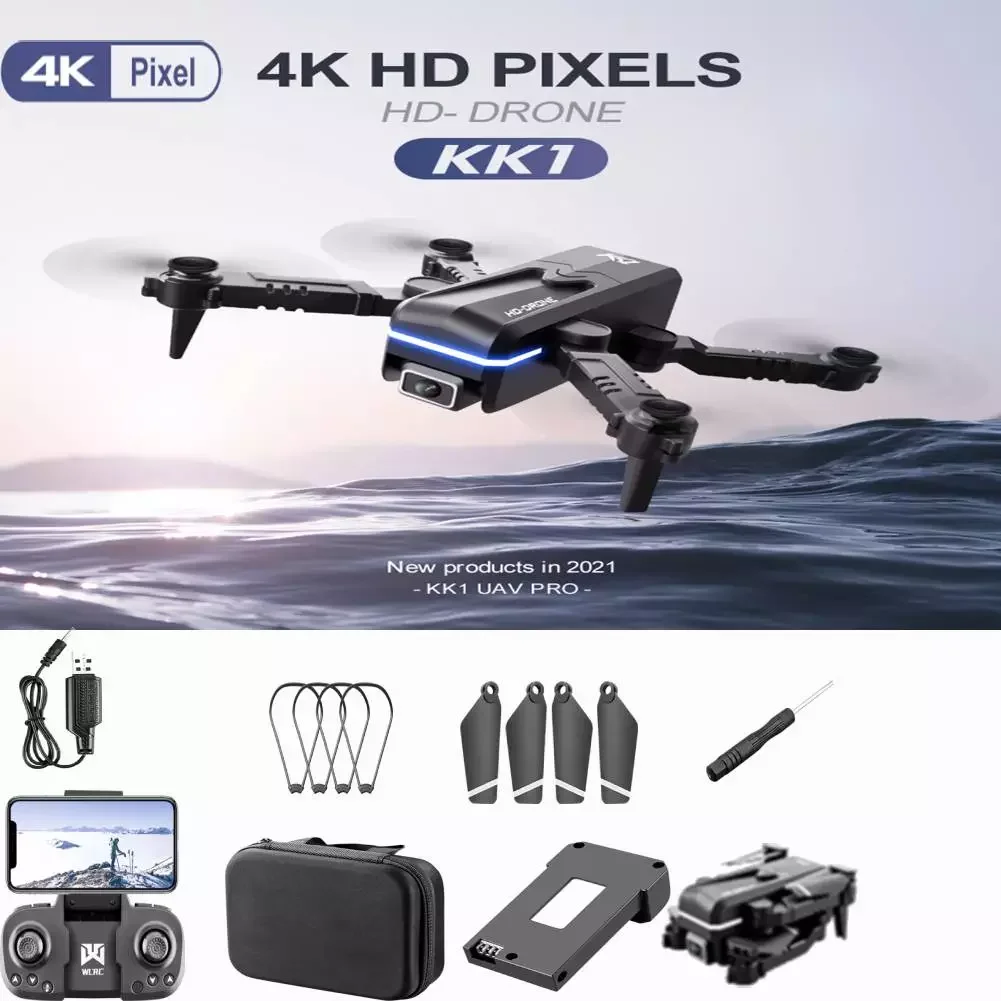 KK1 Дрон 4K HD Одиночная/Двойная камера матовый Бессердечный двигатель Wi-Fi FPV один ключ автоматический возврат складной Радиоуправляемый квадр...
KK1 Дрон 4K HD Одиночная/Двойная камера матовый Бессердечный двигатель Wi-Fi FPV один ключ автоматический возврат складной Радиоуправляемый квадр...