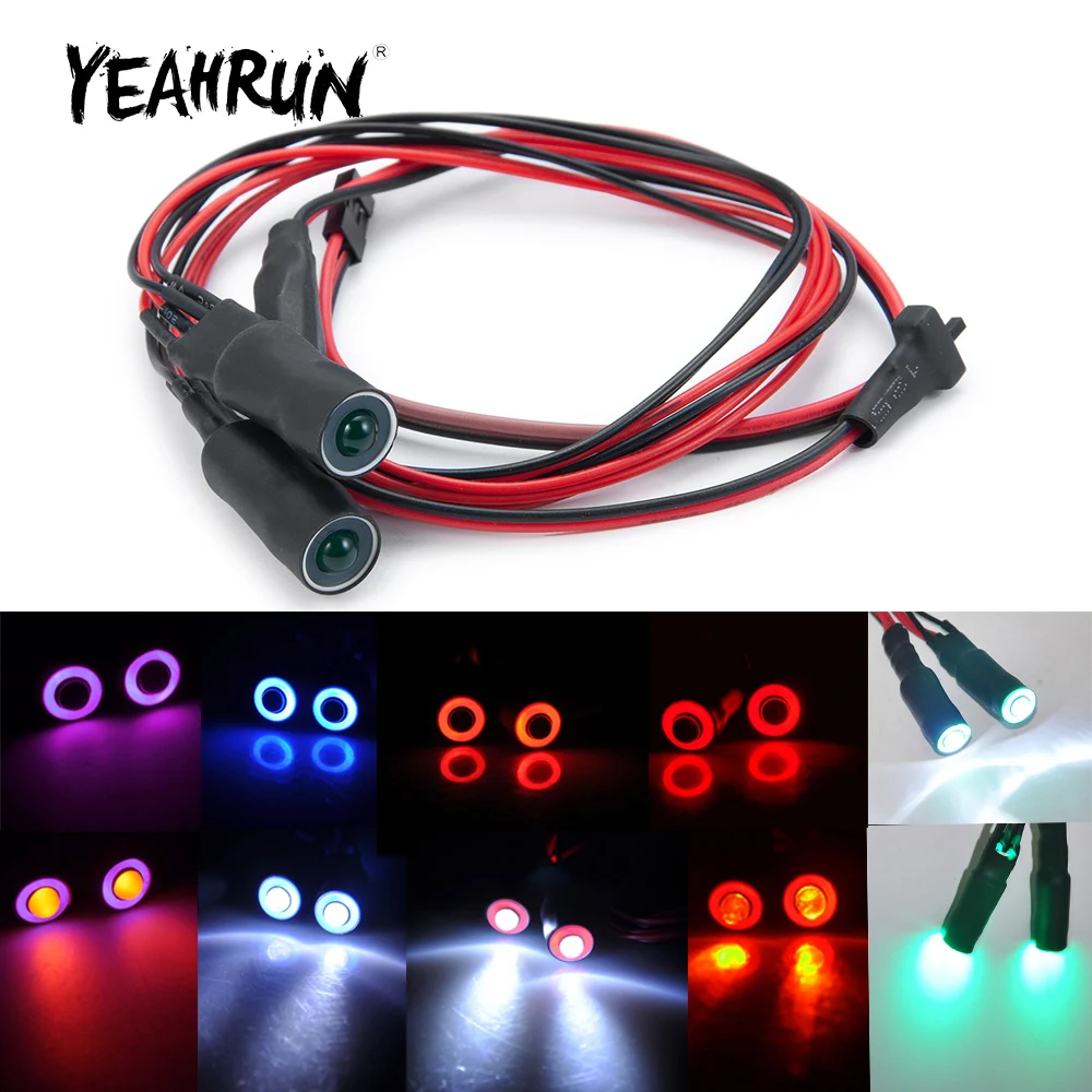 YEAHRUN 2 LEDs 5mm Diameter Middle Light Angel Eyes LED Headlight for 1/10 RC Model Crawler Cars Headlamps
YEAHRUN 2 LEDs 5mm Diameter Middle Light Angel Eyes LED Headlight for 1/10 RC Model Crawler Cars Headlamps