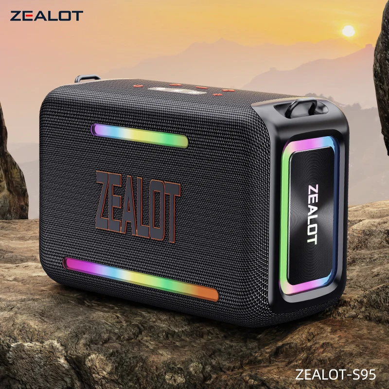 ZEALOT-S95 мощный портативный Bluetooth-динамик 120 Вт IPX6 водонепроницаемый 12-часовой