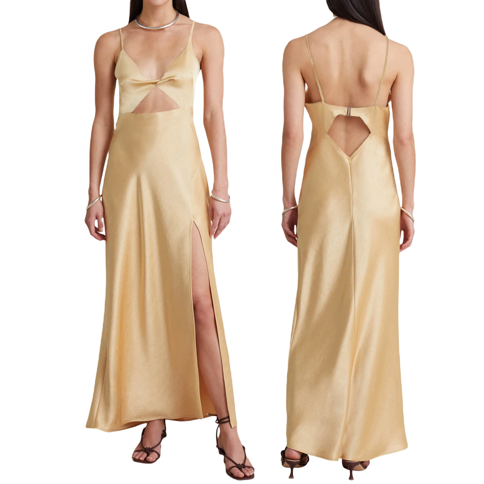 Womens Summer Slip Dress Patchwork Spaghetti Strap Deep V Neck Hollow Out Slit Hem OnePiece for Ladies S/M/L/XL
Womens Summer Slip Dress Patchwork Spaghetti Strap Deep V Neck Hollow Out Slit Hem OnePiece for Ladies S/M/L/XL