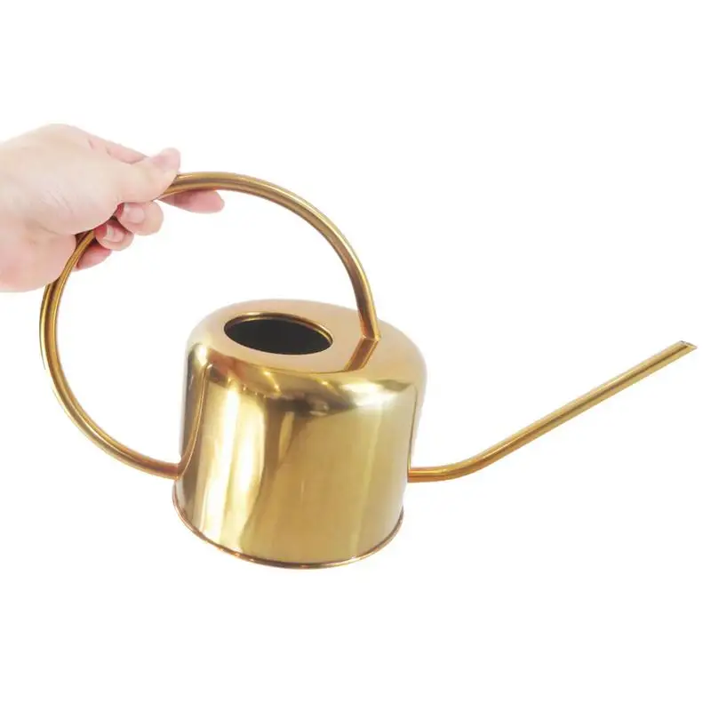 1300ml Watering Can Gold Color Stainless Steel Pot Long Spout Home Plant Pot bottle Watering Device meaty bonsai garden tool
1300ml Watering Can Gold Color Stainless Steel Pot Long Spout Home Plant Pot bottle Watering Device meaty bonsai garden tool