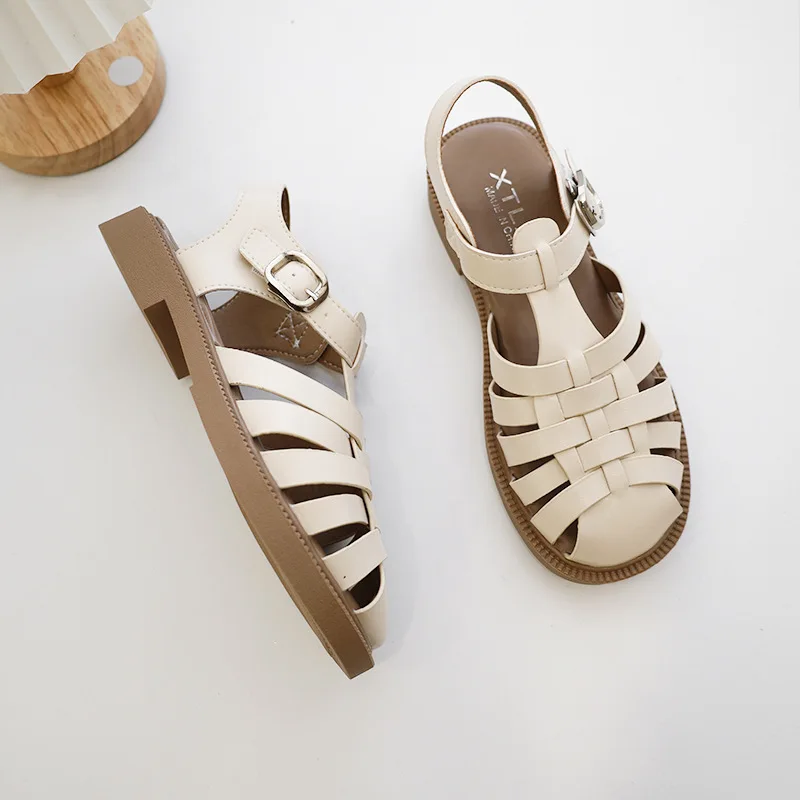 Women's Sandals 2022 Summer New Braided Hollow Flat Roman Sandals Soft Bottom Buckle British Vintage Ladies Platform Sandals
Women's Sandals 2022 Summer New Braided Hollow Flat Roman Sandals Soft Bottom Buckle British Vintage Ladies Platform Sandals