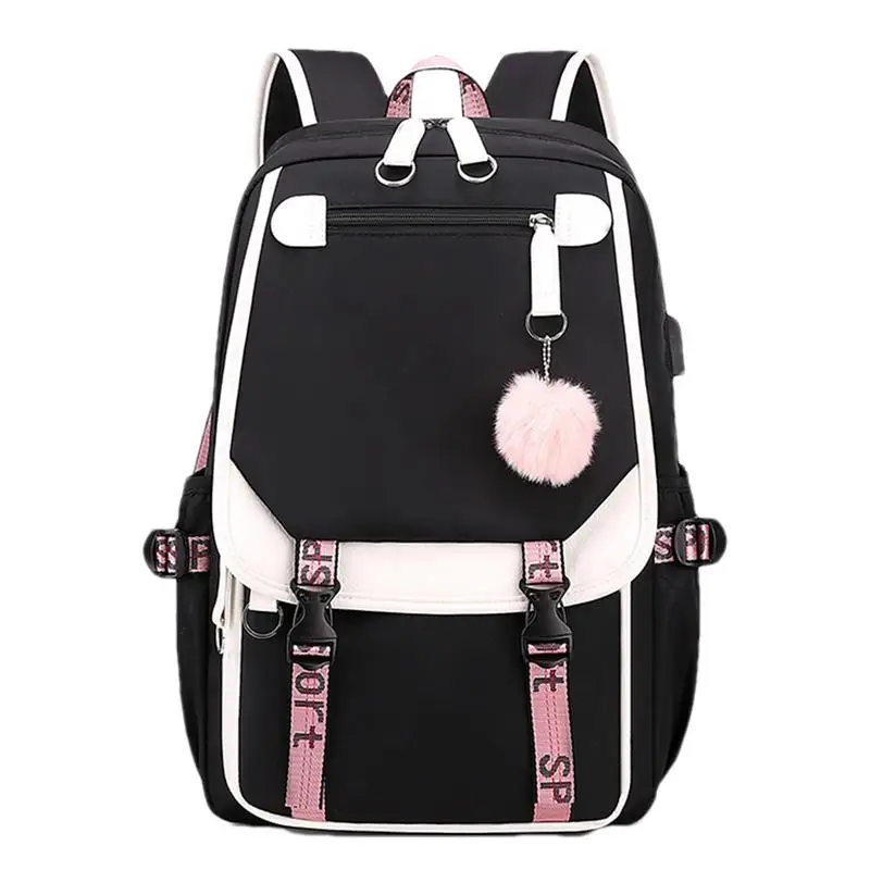 Cute Girls Backpack College Backpack Outdoor Daypack With USB Charge Port 27L Large Capacity Women's Leisure Backpack Teenager 
Cute Girls Backpack College Backpack Outdoor Daypack With USB Charge Port 27L Large Capacity Women's Leisure Backpack Teenager