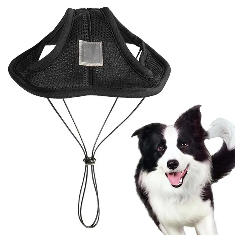 

Dog Bucket Hat Round Brim Dog Hat With Ear Holes Sun Protection Sun Visor Small Medium Large Dogs Summer Hat