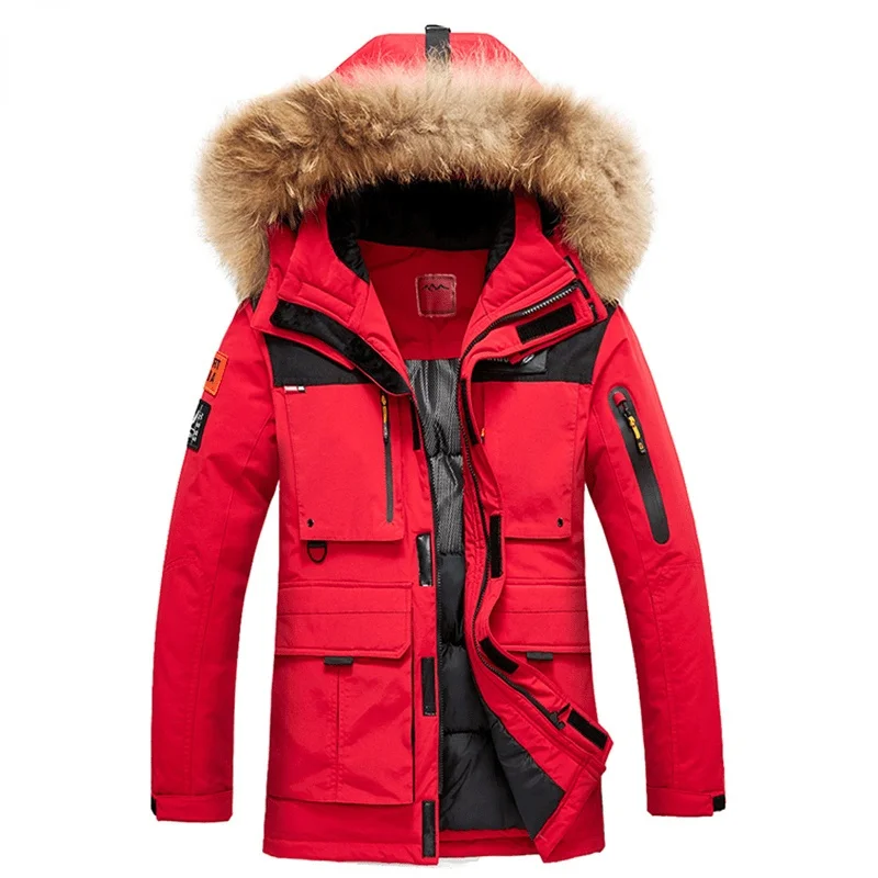 Fur Collar Jacket Men Thicken Warm Waterproof Winter Parkas Men Hooded Zipper Fashion Casual Caots Multiple Pockets Men Jackets
Fur Collar Jacket Men Thicken Warm Waterproof Winter Parkas Men Hooded Zipper Fashion Casual Caots Multiple Pockets Men Jackets