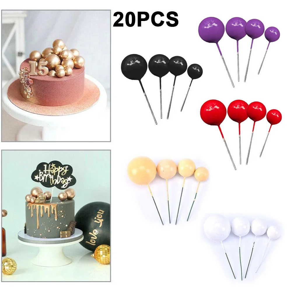 20Pcs Foam Ball Cake Topper DIY Cake Cupcake Topper Ball Birthday Baby Shower Wedding Party Decor Christmas Ball Cake Decoration
20Pcs Foam Ball Cake Topper DIY Cake Cupcake Topper Ball Birthday Baby Shower Wedding Party Decor Christmas Ball Cake Decoration