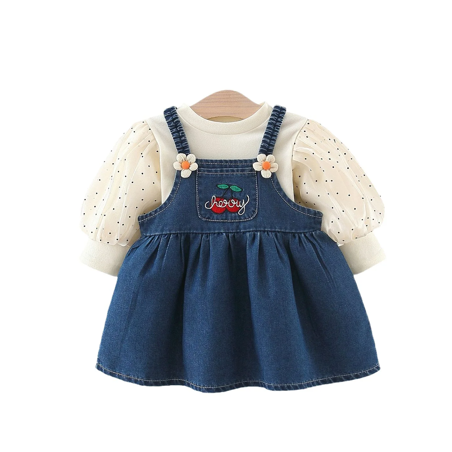 0-4year Kids Dress 2pcs for Girls Autumn Winter Long Sleeve Top +Cowboy Dress Casual Wear Children Clothes
0-4year Kids Dress 2pcs for Girls Autumn Winter Long Sleeve Top +Cowboy Dress Casual Wear Children Clothes