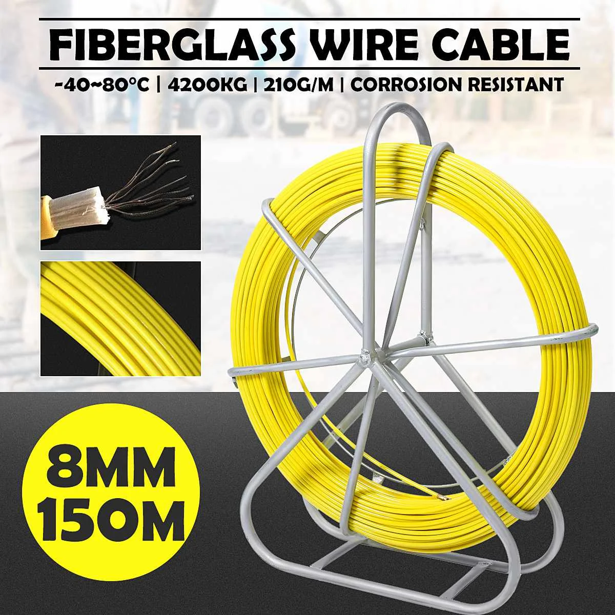 Fiberglass Wire Cable Running Rod Snakes Fish Tape Rodder Flexible Lead Electric Wire Power Cable Puller Machine
Fiberglass Wire Cable Running Rod Snakes Fish Tape Rodder Flexible Lead Electric Wire Power Cable Puller Machine