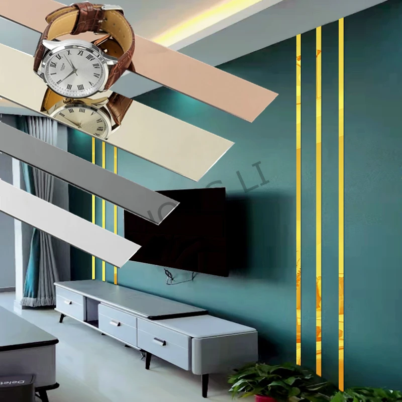4 Colors Stainless steel wall line sticker 244cm Background Wall Ceiling Edge Strip Trim Decals decor living room accessories
4 Colors Stainless steel wall line sticker 244cm Background Wall Ceiling Edge Strip Trim Decals decor living room accessories