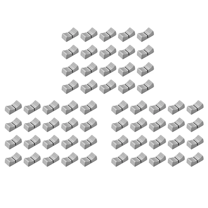 RISE-60Pcs 24Mmx11mmx10mm Console Mixer Slider Fader Knobs Replacement For Potentiometer Gray Knob Black Mark
RISE-60Pcs 24Mmx11mmx10mm Console Mixer Slider Fader Knobs Replacement For Potentiometer Gray Knob Black Mark