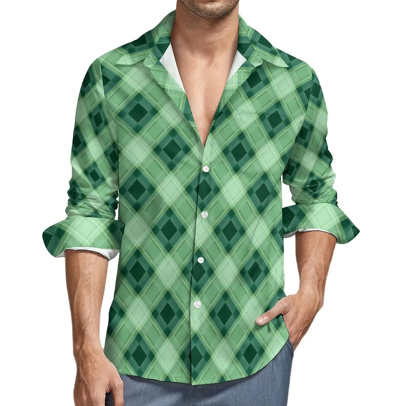 Abstract Geo Print Casual Shirts Man Checkered Plaid Shirt Long Sleeve Fashion Harajuku Blouses Spring Custom Clothes Large Size
Abstract Geo Print Casual Shirts Man Checkered Plaid Shirt Long Sleeve Fashion Harajuku Blouses Spring Custom Clothes Large Size