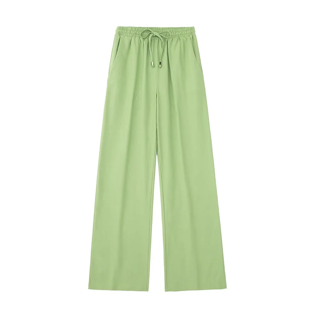 Women's 2022 early autumn temperament new casual fashion linen wide-leg pants loose all-match trousers
Women's 2022 early autumn temperament new casual fashion linen wide-leg pants loose all-match trousers
