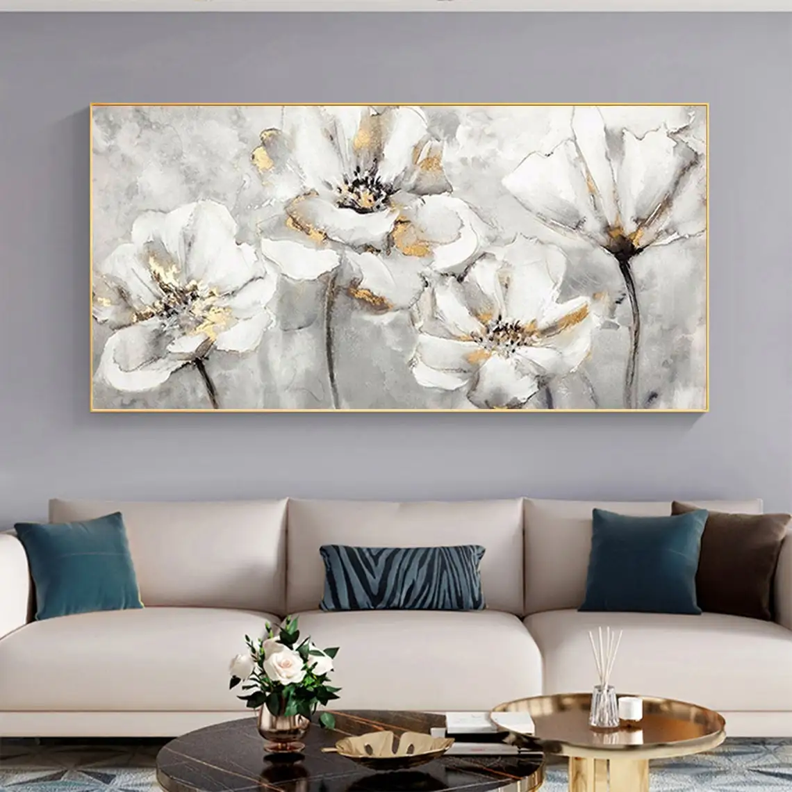 Large Original Abstract Magnolia Flower Oil Painting on Canvas White Floral Painting Modern Living Room Home Decor Wall Art 
Large Original Abstract Magnolia Flower Oil Painting on Canvas White Floral Painting Modern Living Room Home Decor Wall Art