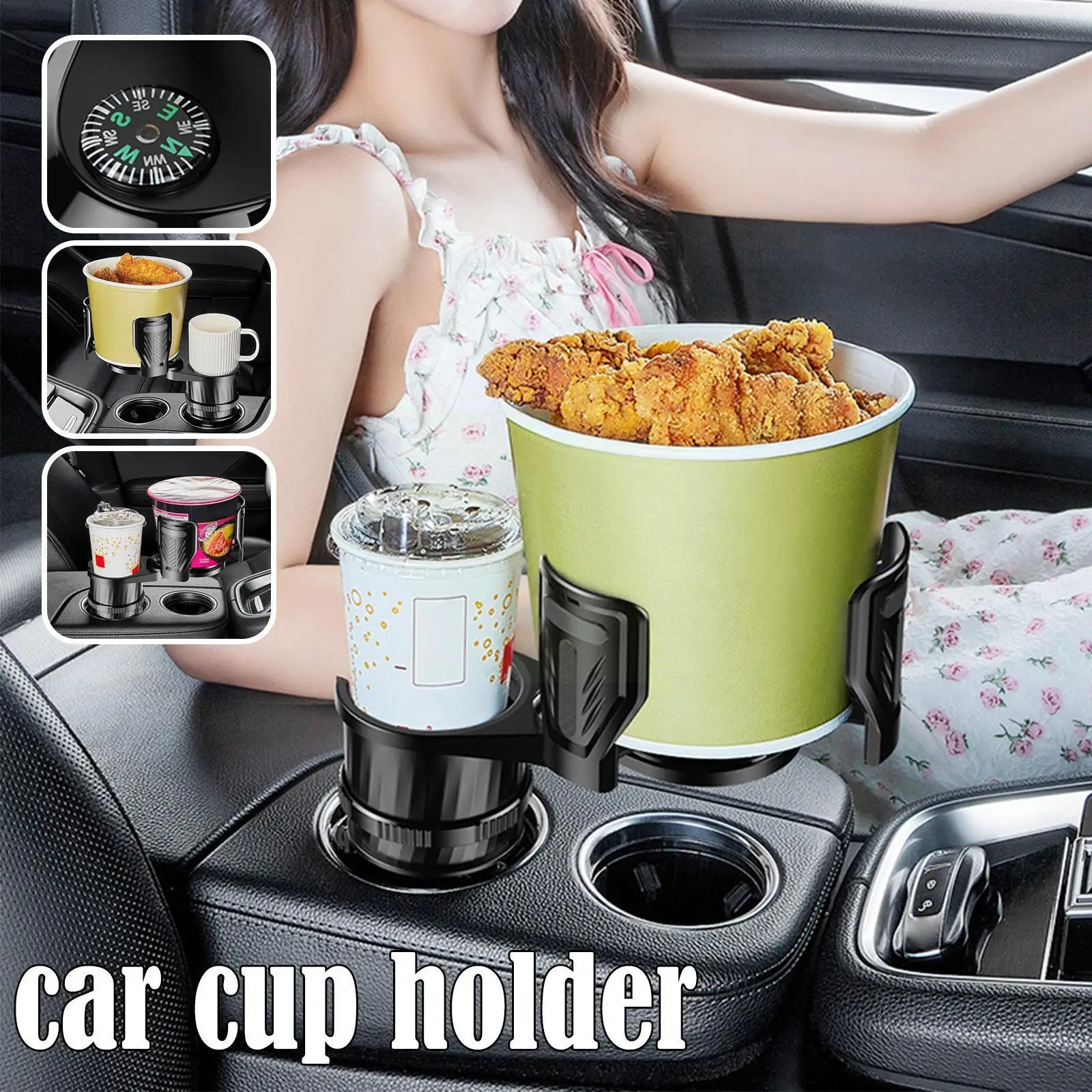 2 в 1 Многофункциональный регулируемый автомобильный держатель для чашки, расширитель лотка, автомобильный держатель с компасом для напитк...
2 в 1 Многофункциональный регулируемый автомобильный держатель для чашки, расширитель лотка, автомобильный держатель с компасом для напитк...