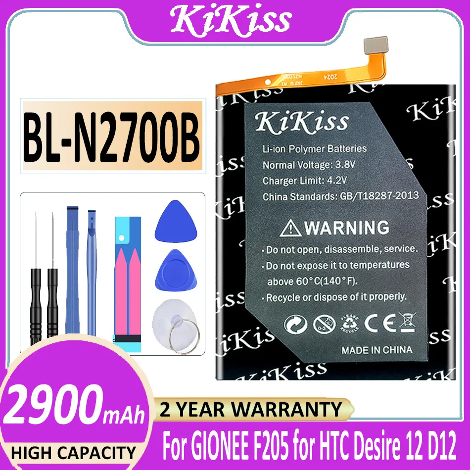 

Original KiKiss Powerful Battery BL-N2700B 2900mAh For GIONEE F205 For HTC Desire 12 D12 Bateria