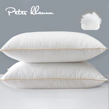 Peter Khanun 100% Goose Down Pillows Neck Pillows For Sleeping Bed Pillows 100% Cotton Shell with 100% Goose Down 48x74cm,1 Pcs