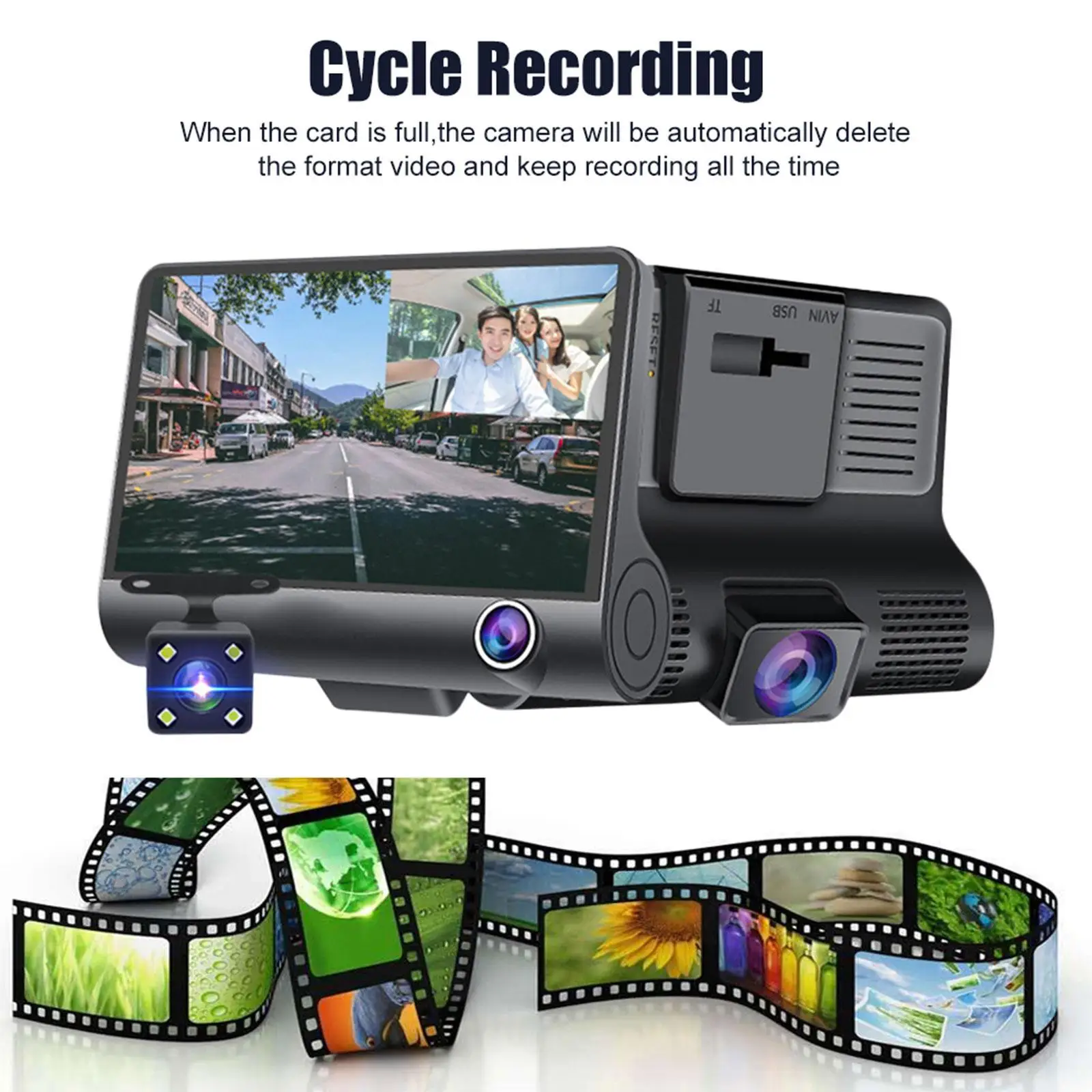 Car DVR 3/2 Cameras Lens 4.0 Inch Camera Dual Lens With Rearview Video Auto Camera Cam Recorder DVRS Recorder Y9L7
Car DVR 3/2 Cameras Lens 4.0 Inch Camera Dual Lens With Rearview Video Auto Camera Cam Recorder DVRS Recorder Y9L7