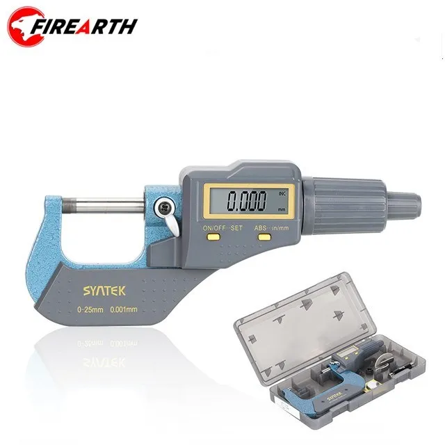 Digital Micrometer Fit for 0-25mm 25-50mm 50-75mm 0.01mm Caliper Outside Micrometer Gauge Measuring Instruments Marking Tool
Digital Micrometer Fit for 0-25mm 25-50mm 50-75mm 0.01mm Caliper Outside Micrometer Gauge Measuring Instruments Marking Tool