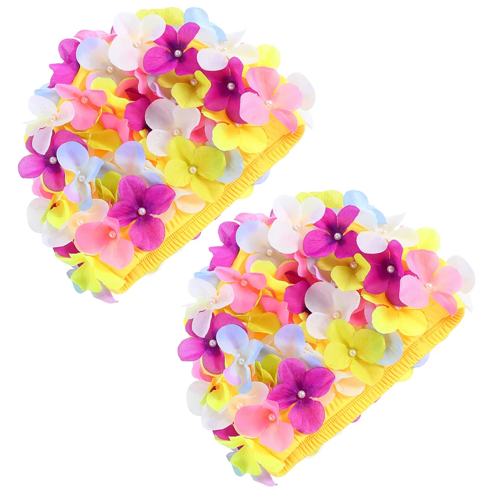 Swim Hats Cap Women Swimming Long Hair Wear-resistant Large Flower Caps Professional 
Swim Hats Cap Women Swimming Long Hair Wear-resistant Large Flower Caps Professional