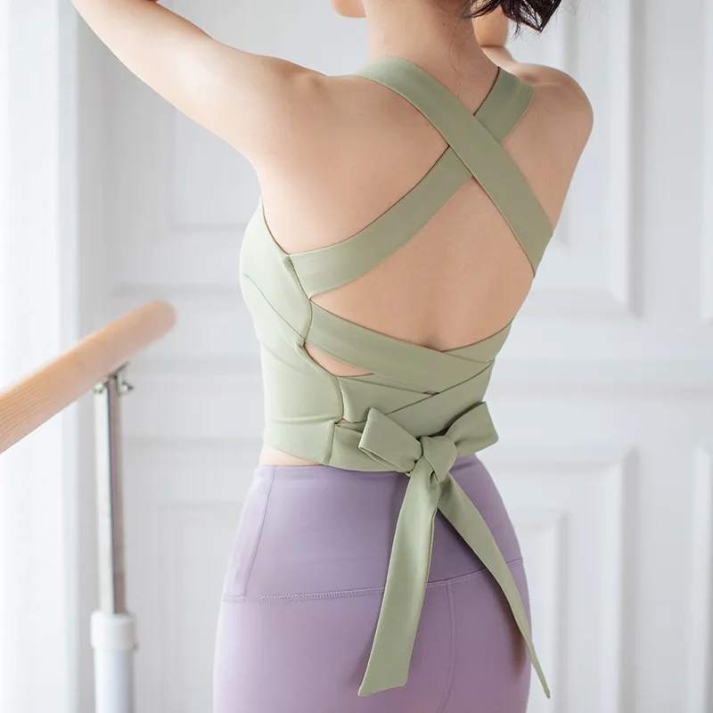 Wmuncc 2022 Summer Yoga Crop Top Strap Beauty Back Tie Waist Nylon + Spandex Sexy Low Cut Sport Bra Women Fitness Workout Gym
Wmuncc 2022 Summer Yoga Crop Top Strap Beauty Back Tie Waist Nylon + Spandex Sexy Low Cut Sport Bra Women Fitness Workout Gym