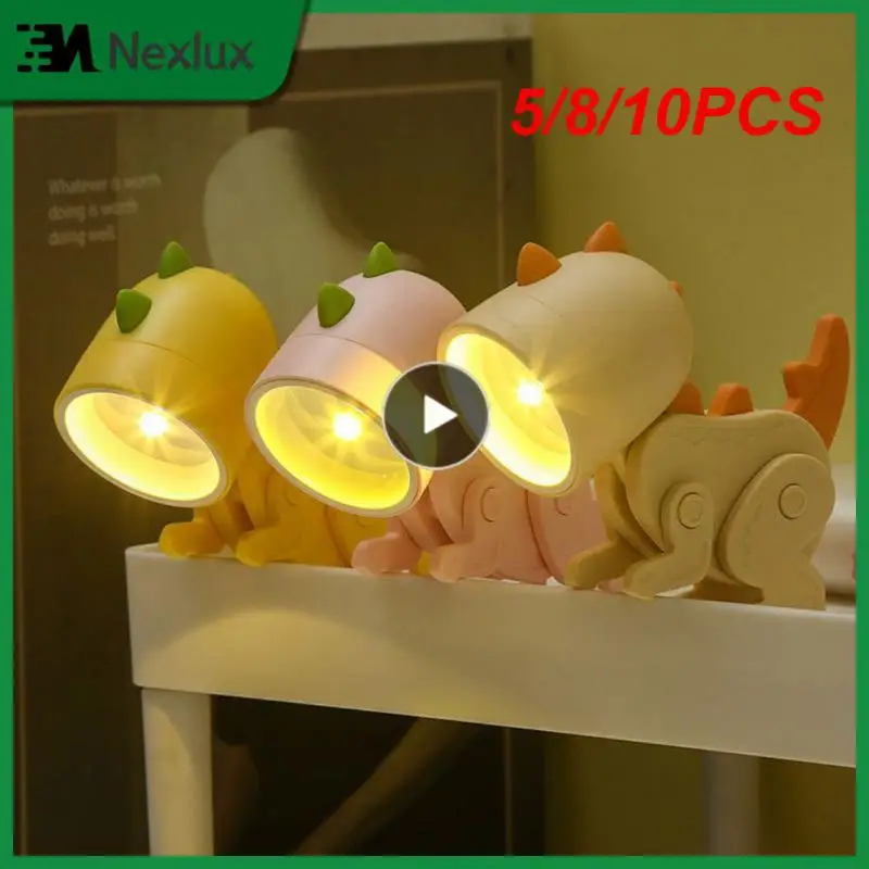 5/8/10PCS Cartoon Reading Light Creative Mini Dinosaur Led Lamp Foldable Rechargeable Bedroom Living Room Decor Wholesale
5/8/10PCS Cartoon Reading Light Creative Mini Dinosaur Led Lamp Foldable Rechargeable Bedroom Living Room Decor Wholesale
