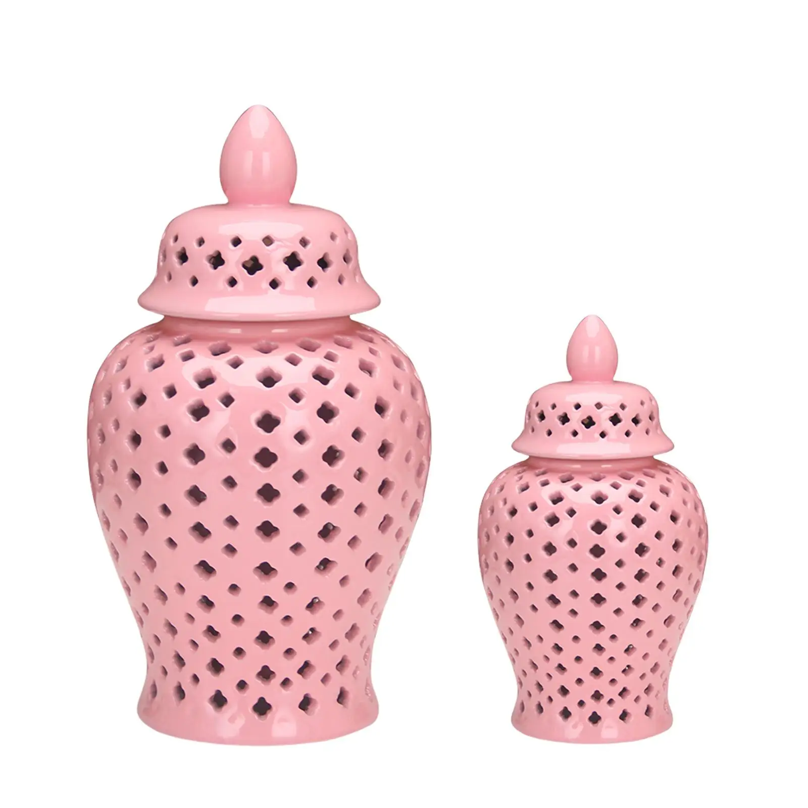 Ceramic Ginger Jar Decoration Storage Jar Vase Organizer Ornament Flower Vase for Party Home Desk Wedding Table Centerpiece
Ceramic Ginger Jar Decoration Storage Jar Vase Organizer Ornament Flower Vase for Party Home Desk Wedding Table Centerpiece