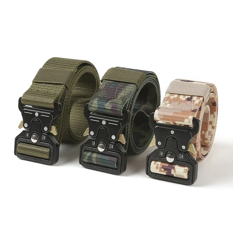 Tactical Belt Quick Release Outdoor Camouflage Military Belt Soft Real Nylon Sports Accessories Men and Women Black Belt Unisex
Tactical Belt Quick Release Outdoor Camouflage Military Belt Soft Real Nylon Sports Accessories Men and Women Black Belt Unisex